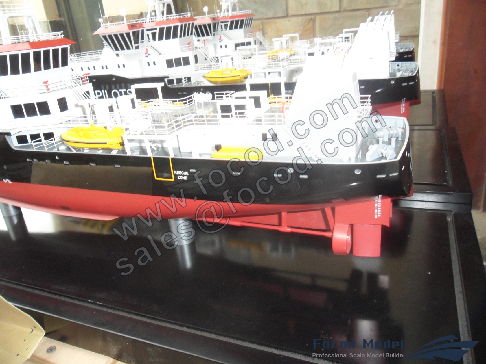 customized model of 81.5m Pilots Boat